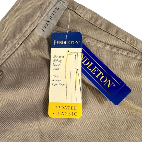 NWT Pendleton Classic Straight Leg Womens Pants Size 16 Tan Light Khaki - Picture 3 of 11